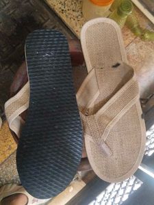 Woven Thong Slippers