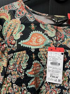 Patterned Crop Top