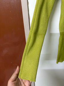 Vneck Green Top