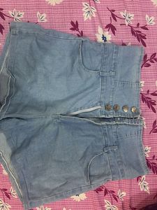 Denim High Waist Shorts