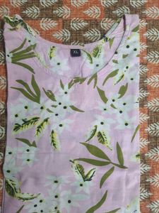 floral 3/4th umbrella sleeves kurti