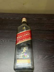 Empty Bottle Of Red Lebel Jonnie Walker