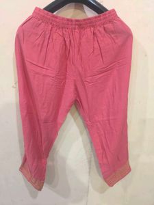 Pink Embroidered Salwar Pants