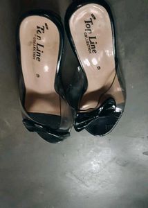 Black Bow Detail Mules