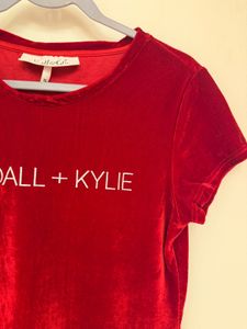 Kendall + Kylie Velvet Tee