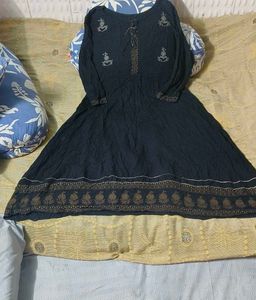 Black Long Frok Gown L Size