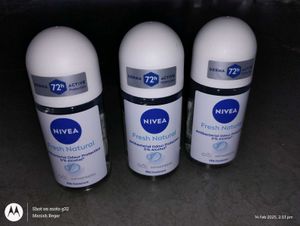 🌟 NIVEA FRESH NATURAL DEODORANT 🌟 72H 🌟 3pack