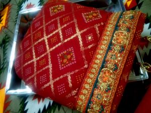 Red Yellow Saree Women&#39;s