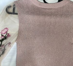 Peach Stretchable Top