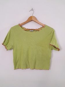 Light Green Casual Top (Women's)