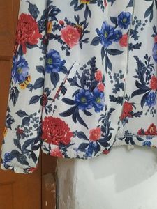 Floral Print Blazer