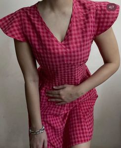 Pink Fit &amp; Flare Dress