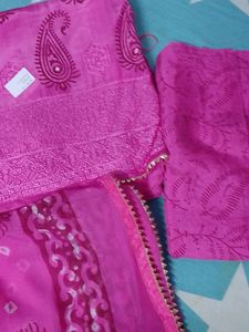 Pure Dola Silk Suit Jaipuri