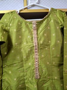 Mehndi Green Sharara Suit Set