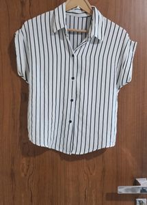 Black And White Stripes Top