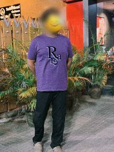 Rare Rabit Purple Graphic T-shirt