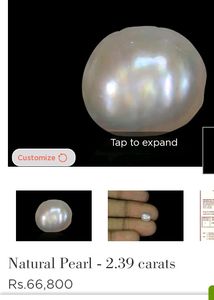 💝This Is Original Pure Pearl Moti With Silve