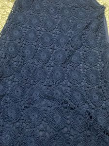 Navy Blue Lace Dress