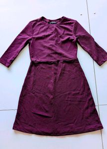 Globus Burgundy Casual Dress
