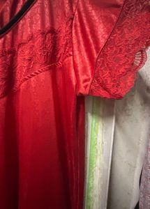 Red Lace Nighty