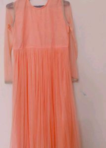 Three Piece Set Gown Dupatta And Pajama
