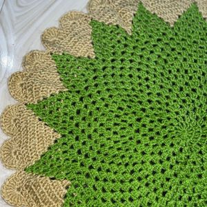 Crochet Heart Doormat