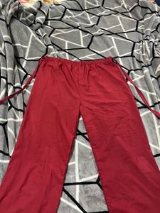 Red Palazzo Pants