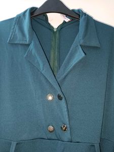 Teal Green Stylish Jumpsuit