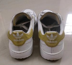 Adidas White Golden Sneakers