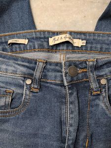 Dark Wash Denim Jeans - 26 In
