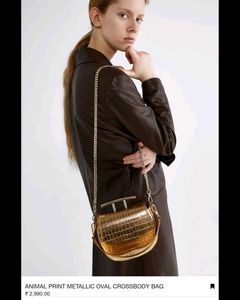 100% Original Zara Gold Bag