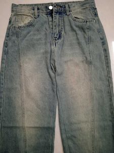 vintage washed jeans