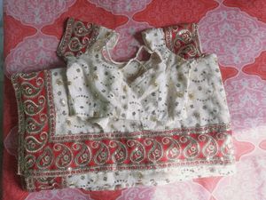 Embroidery Sequence Saree With Blouse