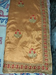Golden Brown Saree