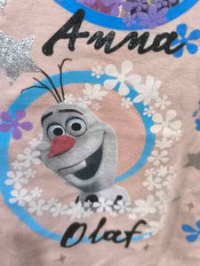 Pink Disney Frozen Top For Girls