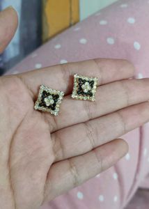 Black &amp; Golden Earrings