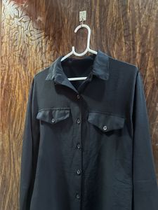 34 Bust Black Shirt For Women