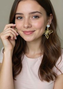 Anti Tarnish Golden Butterfly Earrings