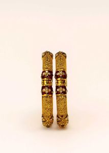 Antique Gold Bangle (Set of 2)