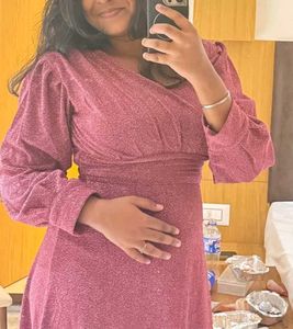 Sparkly Pink Long Dress