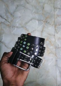 Black Studded Punk Rock Belt -Unisex Fashion Acces