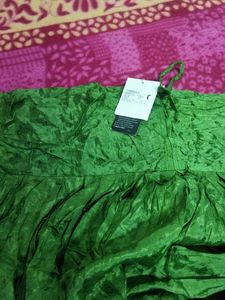 Olive Long SalwaarWith Belt Style