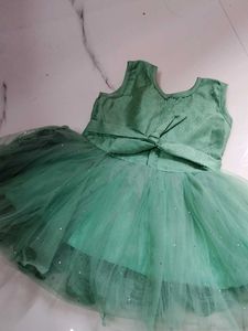 Elegant Green Floral Dress