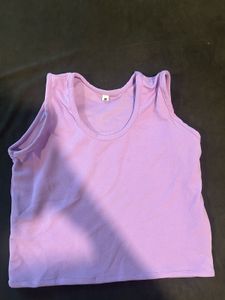 purple tanked top