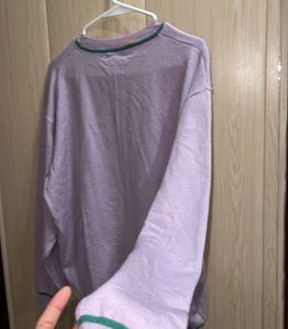 Lavender Floral Graphic Sweatshirt