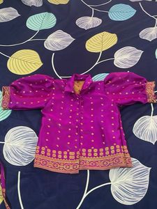 Elegant Purple Ethnic Skirt