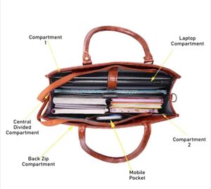 Textured Office Bag