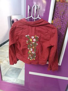 Floral Ribbon Work Jacket