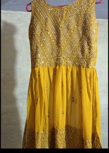 beautiful sarara set haldi wear
