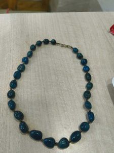Blue Stone Beaded Necklace